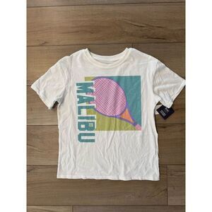 Grayson Threads Kids Girls‎ Graphic T-Shirt L 10 12 Tennis Tee Top Malibu